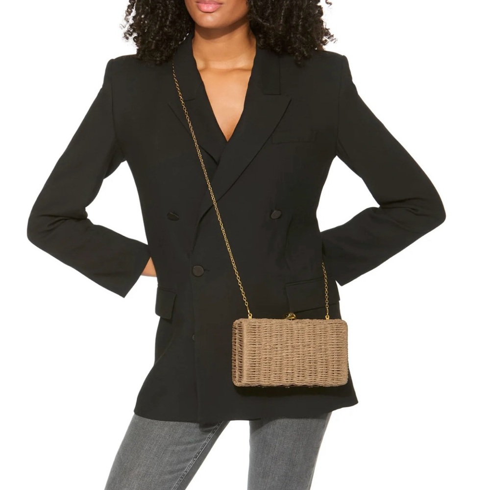 Kurt Geiger Kensington Clutch/Crossbody Woven Bag NWT - Picture 7 of 15